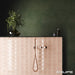Equipe - Wave Collection - 5 in. x 5 in. Ceramic Wall Tile - Primrose Pink Installed