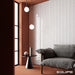 Equipe - Wave Collection - 5 in. x 5 in. Ceramic Wall Tile - White Installed