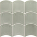 Equipe - Wave Collection - 5 in. x 5 in. Ceramic Wall Tile - Moody Blue