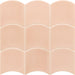 Equipe - Wave Collection - 5 in. x 5 in. Ceramic Wall Tile - Primrose Pink