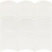 Equipe - Wave Collection - 5 in. x 5 in. Ceramic Wall Tile - White