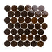 Lungarno - Zellige Bespoke - Circles Terracotta Mosaic - Espresso Noire