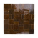 Lungarno - Zellige Bespoke - Crosshatch Terracotta Mosaic - Espresso Noire