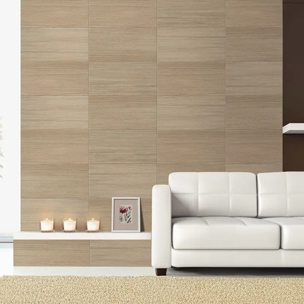 Arizona Tile - Shen Series - 12&quot; x 24&quot; Wood Look Porcelain Tile - Essence wall installation