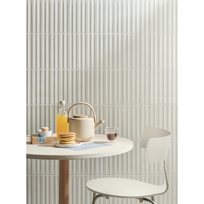 Emser Tile - Etrana - 2" x 9" Glossy Porcelain Wall Tile - Argos Installed 2