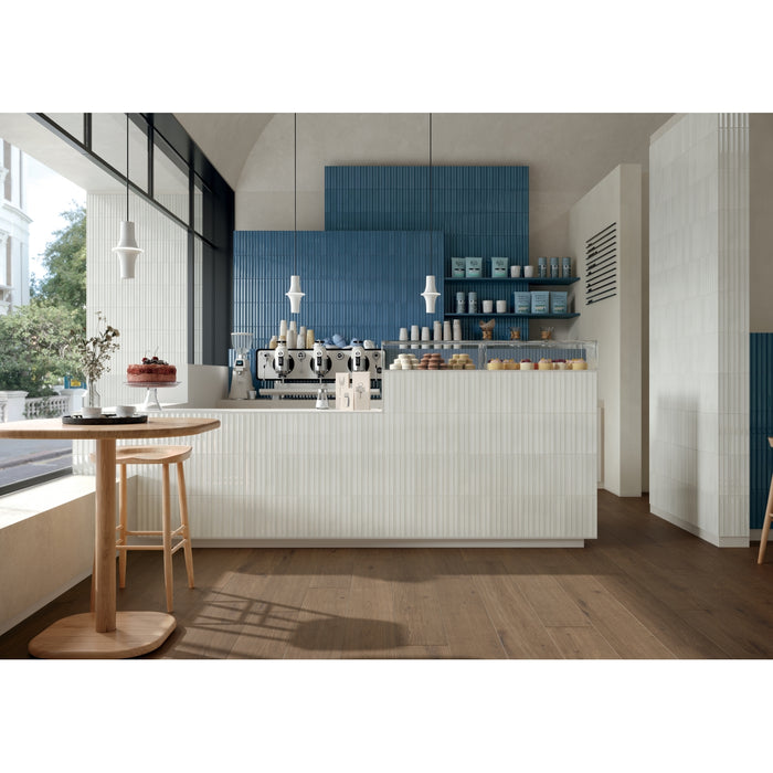 Emser Tile - Etrana - 2" x 9" Glossy Porcelain Wall Tile - Argos Installed