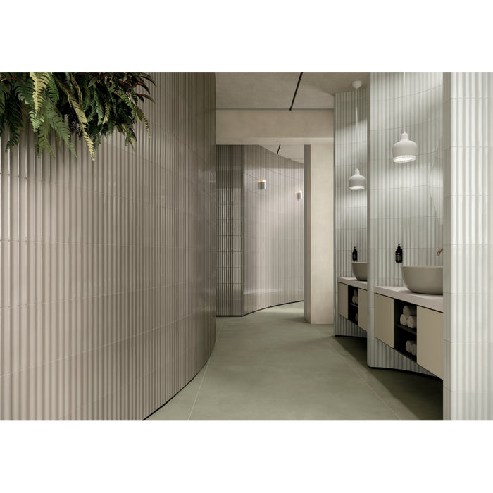 Emser Tile - Etrana - 2" x 9" Glossy Porcelain Wall Tile - Mikra Installed 2