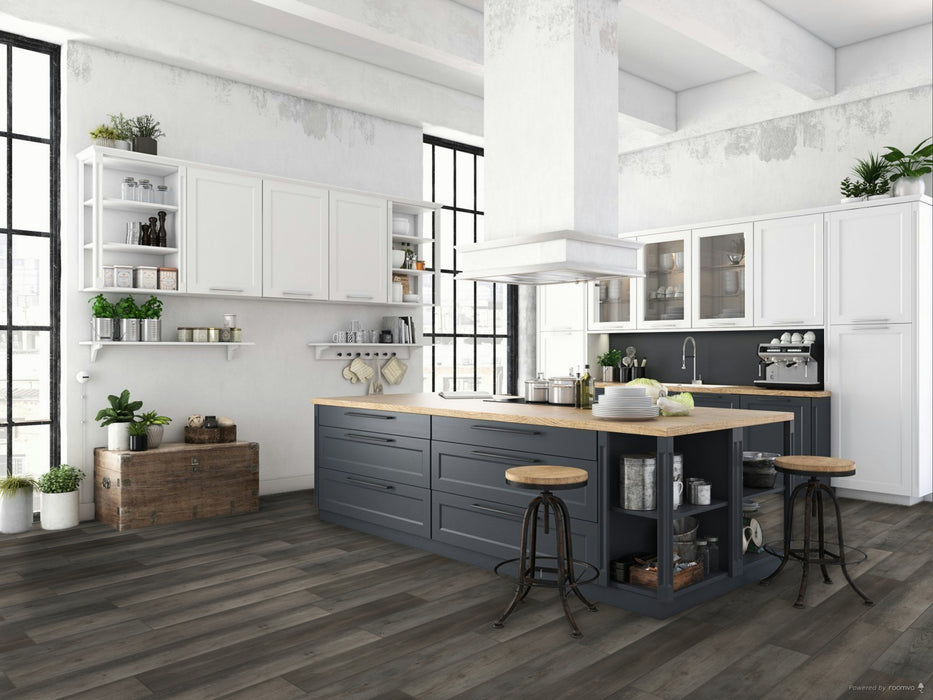 Prolex Flooring - Cambridge - 7 in. x 48 in. - Luxury Vinyl - Web Grey Installed