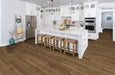 FirmFit - Downtown Collection - 7 in. x 48 in. Luxury Vinyl Plank - Barstool Cherry Room Scene