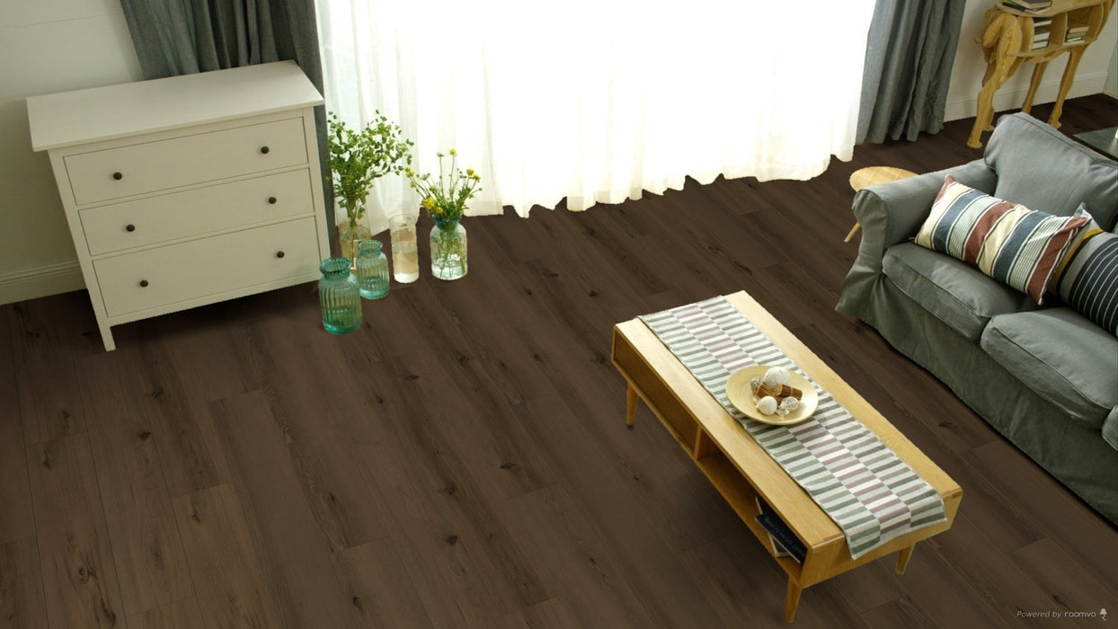 FirmFit - Downtown Collection - 7 in. x 48 in. Luxury Vinyl Plank - Camden Station Room Scene