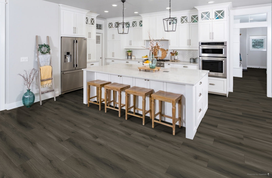 FirmFit - Downtown Deluxe Collection - 7.56 in. x 48.62 in. Luxury Vinyl Plank - Cambridge Room Scene