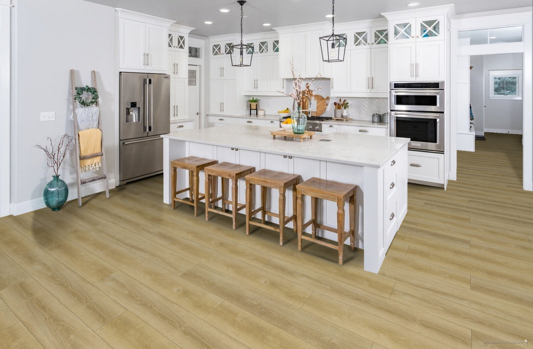 FirmFit - Intown Collection - 9 in. x 60 in. Luxury Vinyl Plank - City Vibe Room Scene