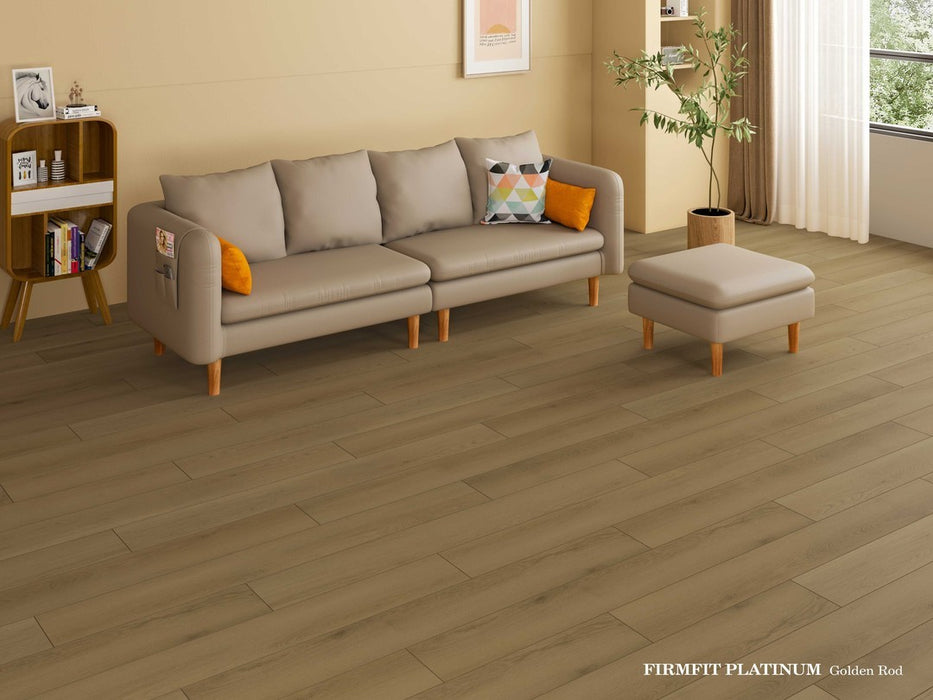 FirmFit - Platinum Collection - 7.6 in. x 60.3 in. Luxury Vinyl Plank - Goldenrod Room Scene