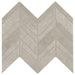 Marazzi - Modern Formation Porcelain Chevron Mosaic - Headland Fog