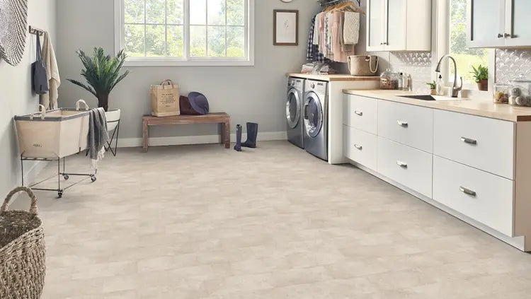 Mannington - ADURA Flex - 12 in. x 24 in. Luxury Vinyl Tile - Fresco - Canvas Room Scene