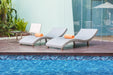 Tesoro - Gemstone Collection 1" x 2" Glass Mosaic - Aquamarine pool wall installation