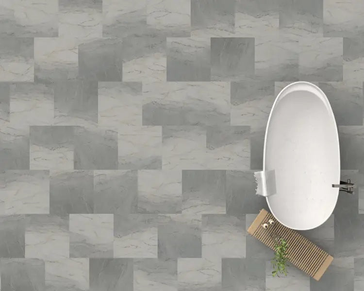 Mannington - ADURA Flex 18" x 18" Arctic - Glacier floor installation