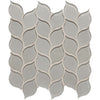 See Arizona Tile - Dunes Series - Glass Leaves Mosaic - Pewter