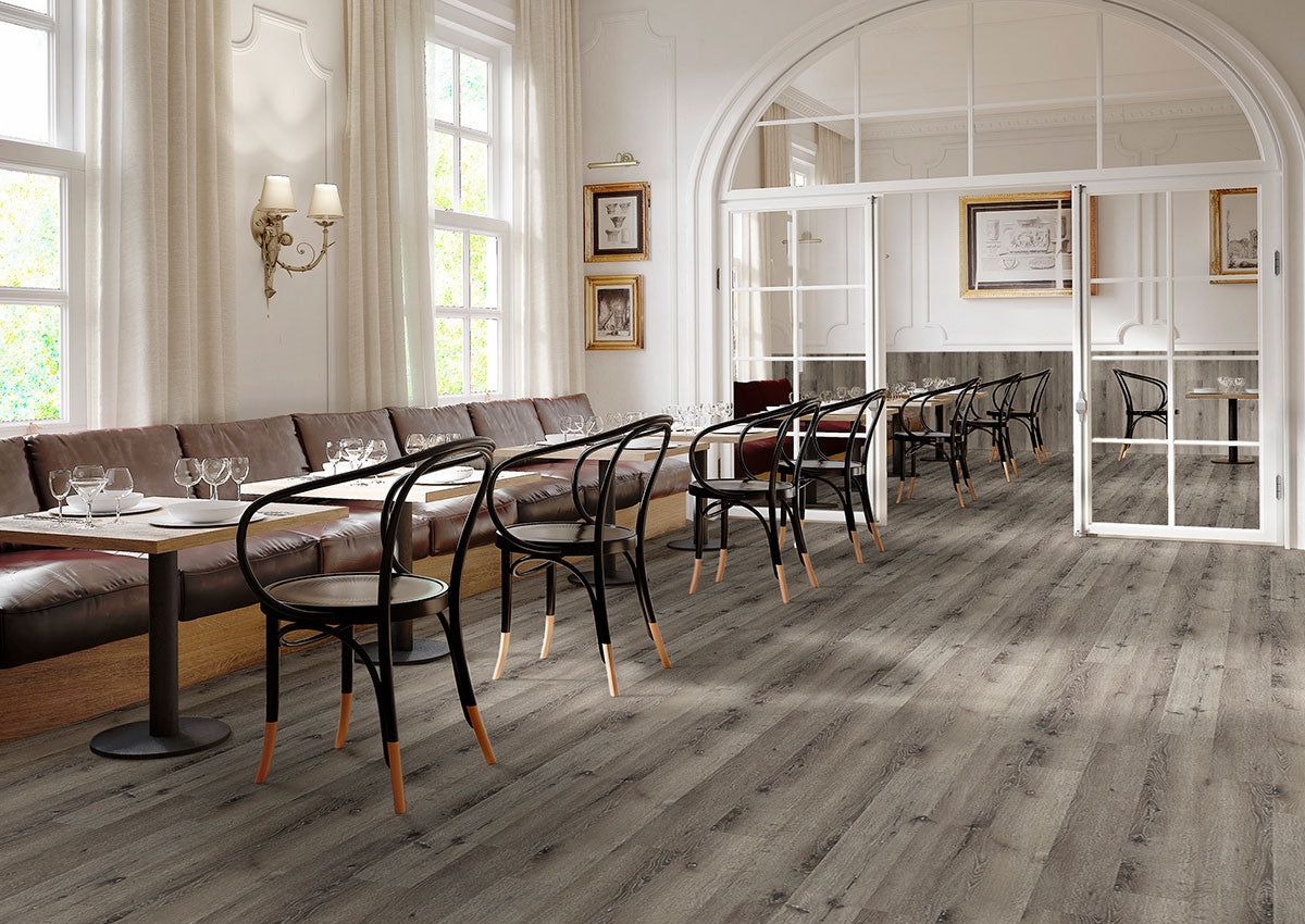 MSI - Dryback - Glenridge Series - Charcoal Oak Room scene