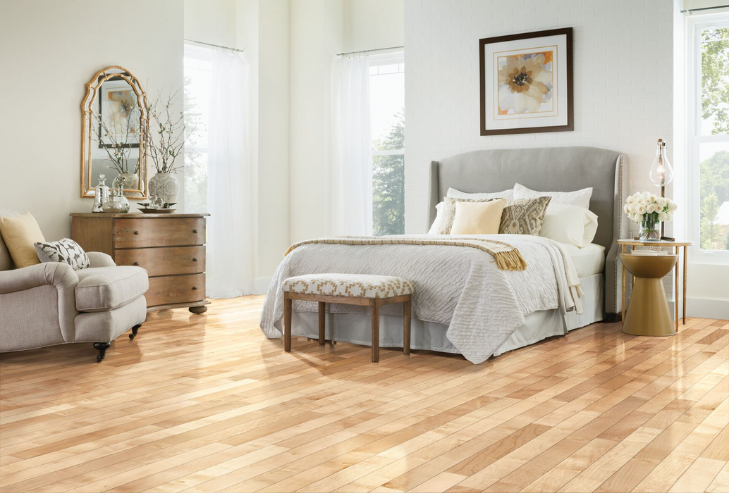 Hartco - Prime Harvest Maple Solid Hardwood - Natural 5" Room Scene