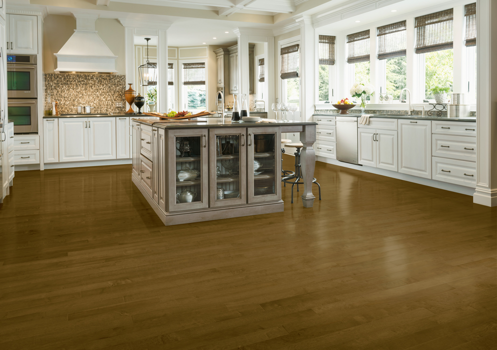 Hartco - Prime Harvest Maple Solid Hardwood - Americano 5" Installed