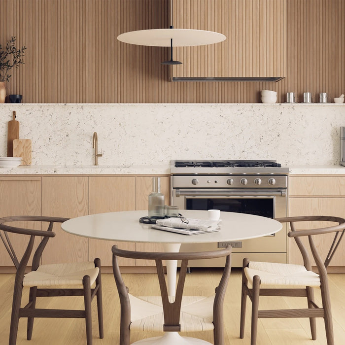 Bedrosians Tile & Stone - Strata 24" x 48" 3D Deco Porcelain Tile - Haya wall installation