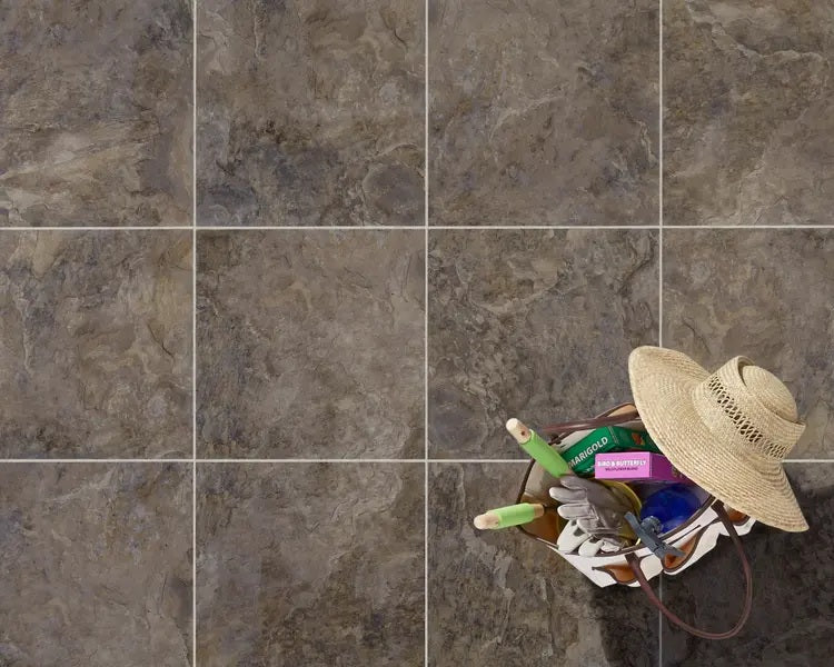 Mannington - ADURA Flex 18" x 18" Rushmore - Black Hill floor installation