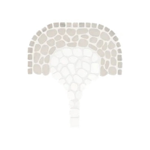 Anatolia - Cabana 8 in. x 15 in. Tumbled Stone Pebble Mosaic - Flow - Horizon