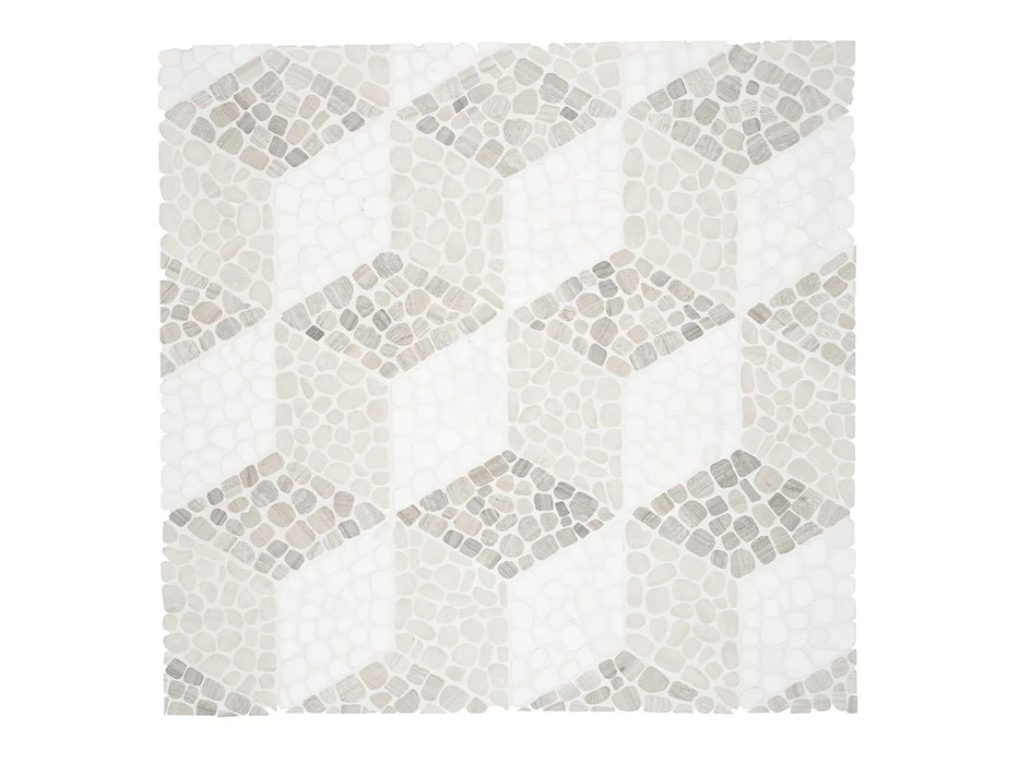 Anatolia - Cabana 10 in. x 12 in. Tumbled Stone Pebble Mosaic - Node - Horizon