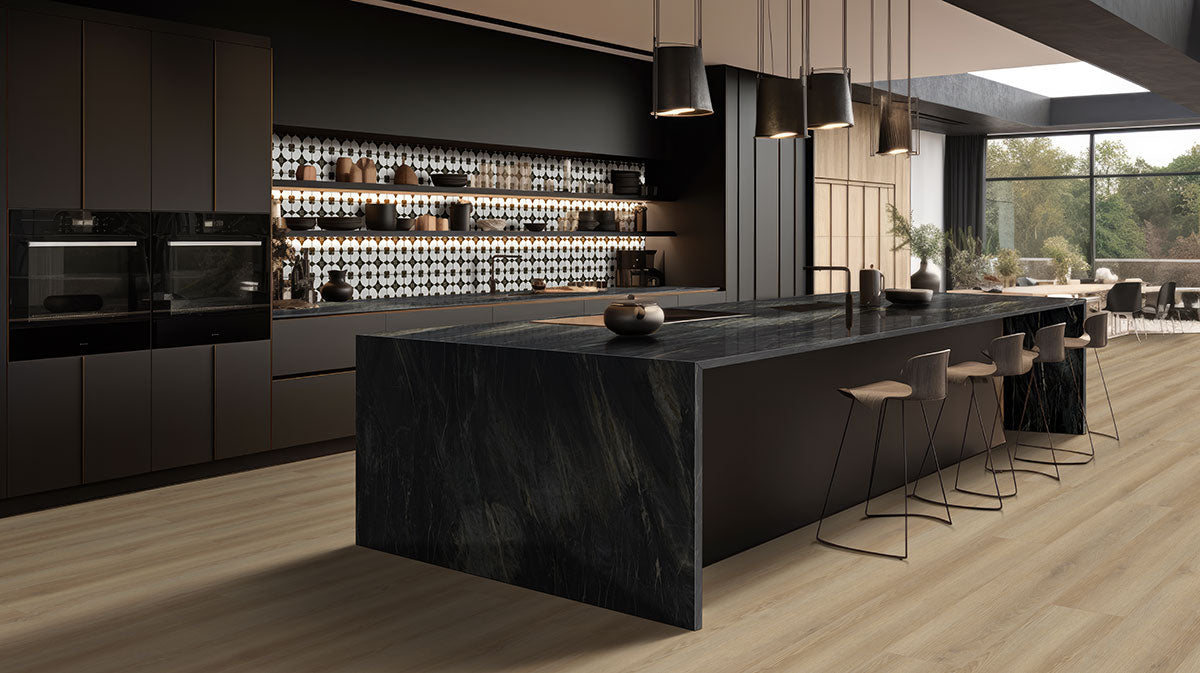 MSI - Laurel Reserve Luxury Vinyl Plank - Hyde Haven Kitchen Install 2