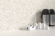 Emser Tile - Cultura 12" x 12" Pebbles Mosaic - Ivory Installed