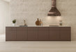 Bedrosians - Sensi Roma 24" x 48" Satin Porcelain Cube Deco Tile - Ivory wall installation