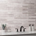 MSI - Brickstone 2 in. x 18 in. Porcelain Tile - Ivory Backsplash View