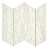 See Arizona Tile - Invictus Vein Cut Chevron Matte Porcelain Mosaic - Ivory