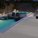 Emser Tile - Enhance - Radiant - 8" x 18" - Extruded Glazed Porcelain - Grey Installed