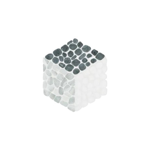 Anatolia - Cabana 10 in. x 12 in. Tumbled Stone Pebble Mosaic - Node - Jade