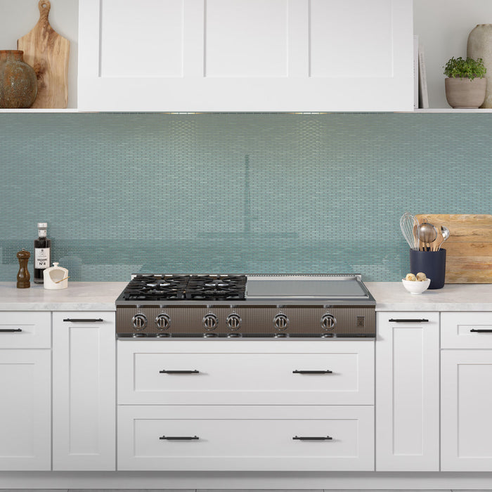 Emser Tile - Regala - 12" x 12" Mini Porcelain Mosaic - Present Installed