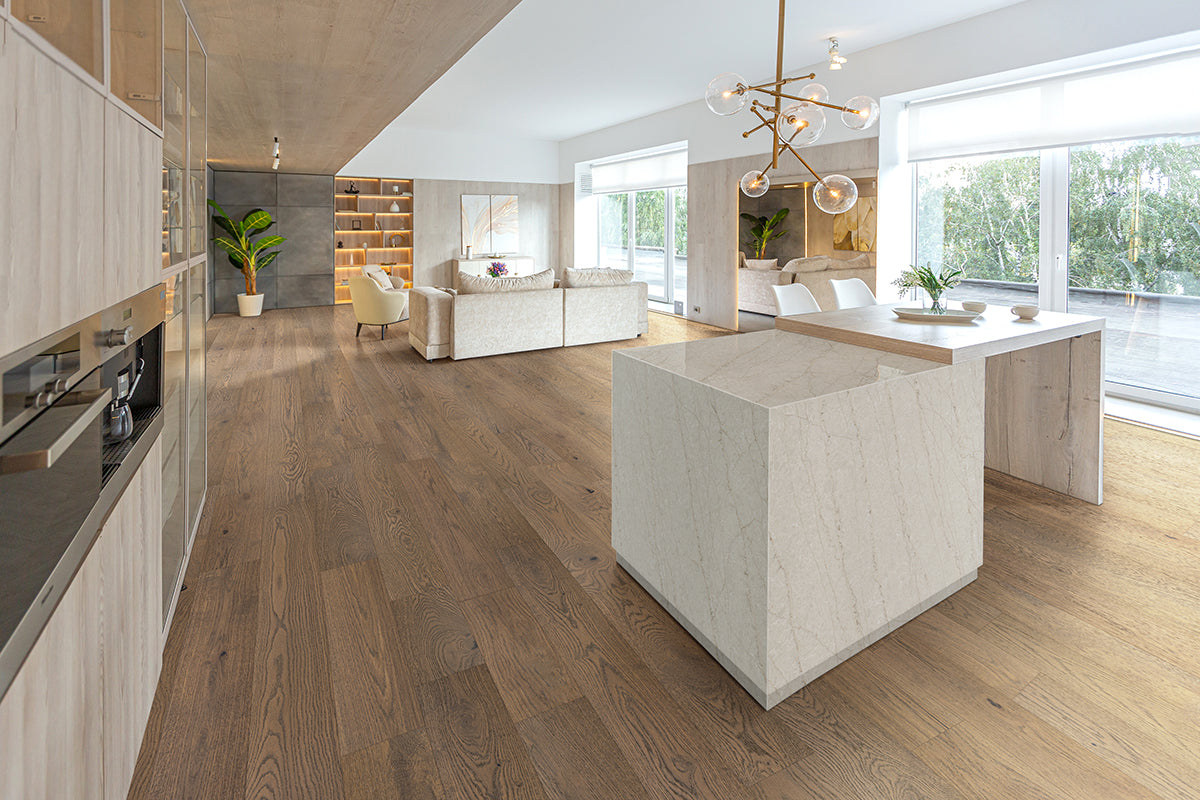 MSI - Ladson - 7.5 in. x 75.5 in.  Engineered Hardwood - Wayland Installed