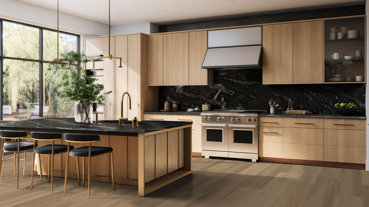 MSI - Laurel Luxury Vinyl Plank - Larken Kitchen Install