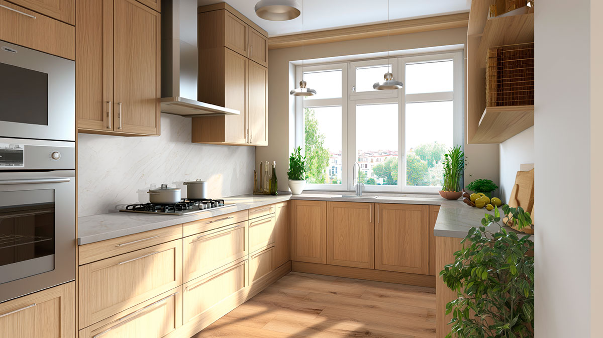 MSI - Laurel Reserve Luxury Vinyl Plank - Scandi Kitchen Install