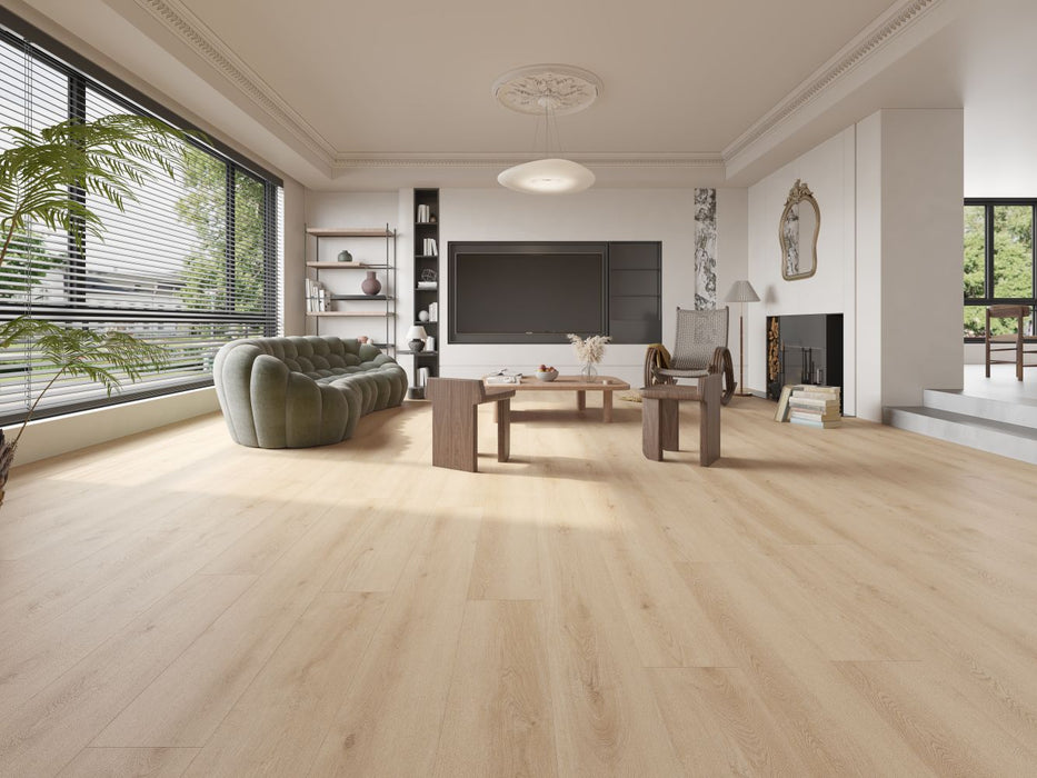 Lions Floor - Comfort Heights 9 1/4" x 60" Laminate - Baywood Place Room Scene