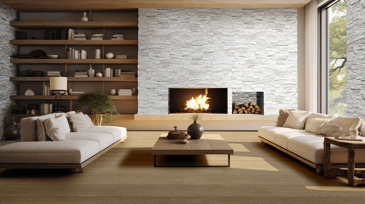 MSI - Laurel Reserve Luxury Vinyl Plank - Linen Loggia Installed