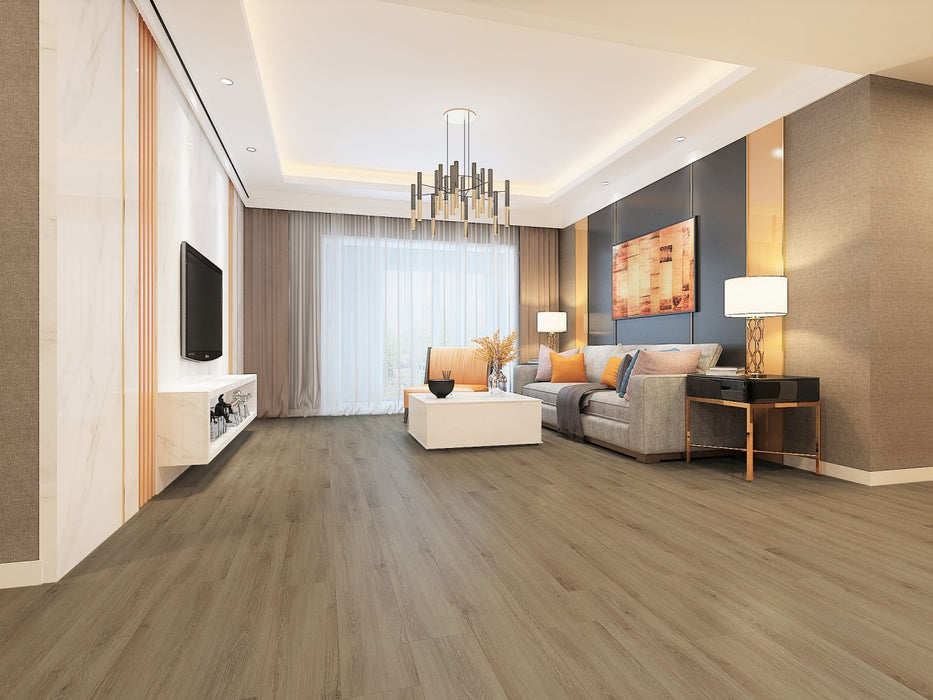 Lions Floor - Trenta 9" x 60" SPC - Candela Amber Installed