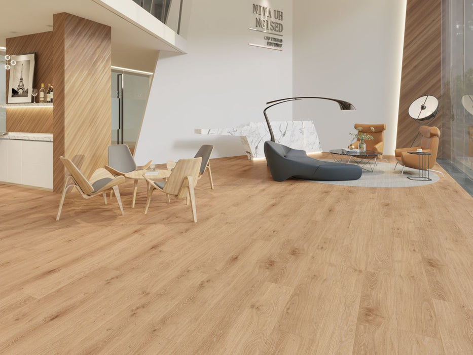 Lions Floor - Trenta 9" x 60" SPC - Bliss Room Scene