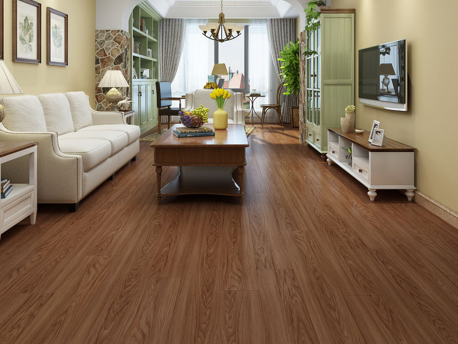 Lions Floor - Trenta 9" x 60" SPC - Nightingale Room Scene
