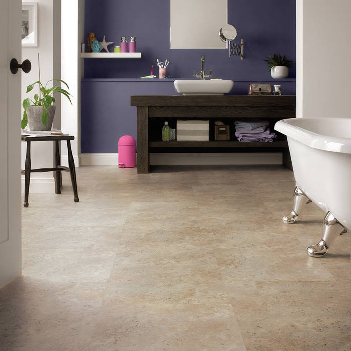 Karndean - LooseLay - 19.7 in. x 24 in. Stone Vinyl Tile - Indiana Room Scene