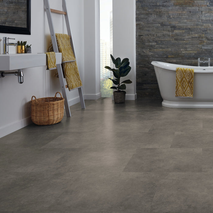 Karndean - LooseLay - 19.7 in. x 24 in. Stone Vinyl Tile - Dakota Installed
