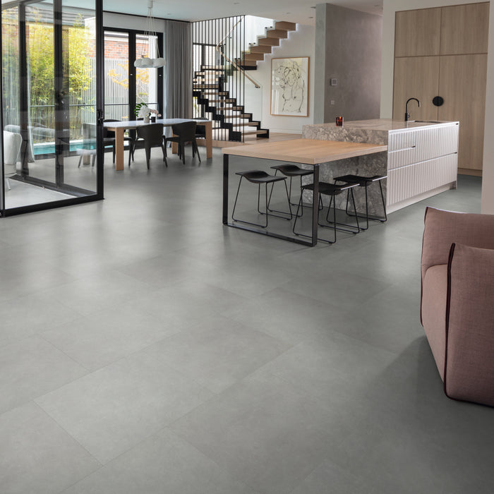 Karndean - LooseLay - 19.7 in. x 24 in. Stone Vinyl Tile - Ontario Room Scene