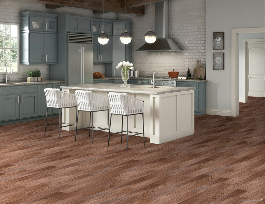 LM Flooring - River Ranch Collection - Fireside Hickory Installed
