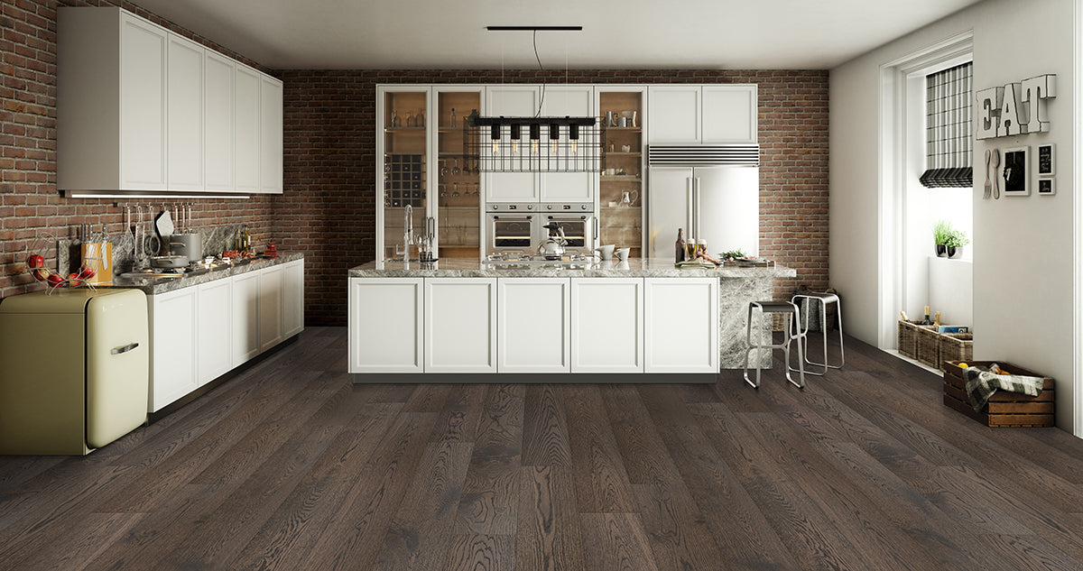 MSI - McCarran - 9.5 in. x 86 in.  Engineered Hardwood - Atwood Kitchen Install